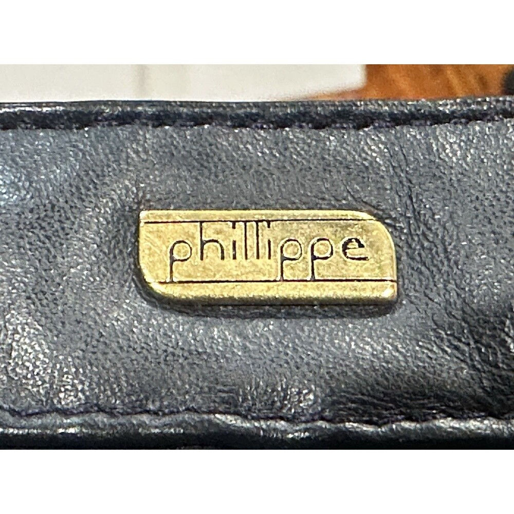 Vintage NOS Phillippe Navy Blue Clutch or Shoulder Cross Body Purse Handbag NWT - Picture 4 of 12